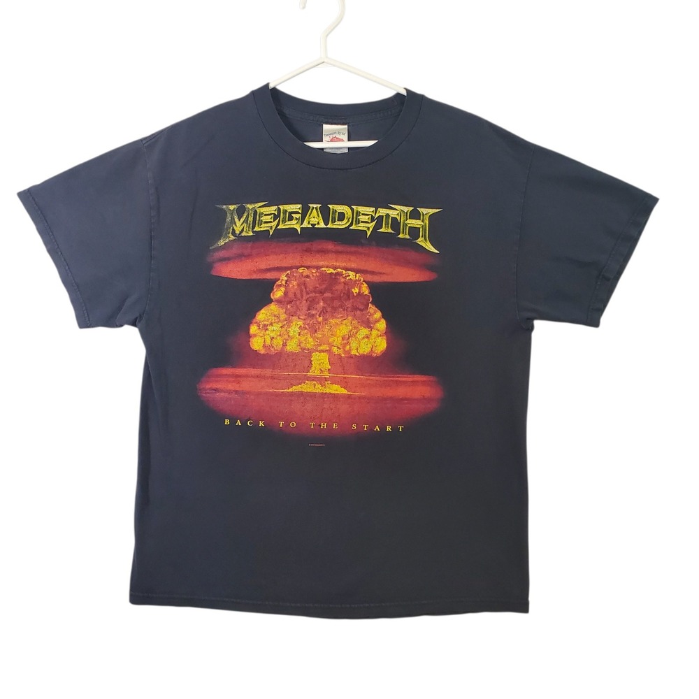 Megadeth Back To The Start 2005 Band T-Shirt Black Sz Large Tennessee River Tee